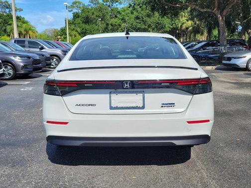 Platinum White Pearl 2026 Honda Accord Hybrid Sport