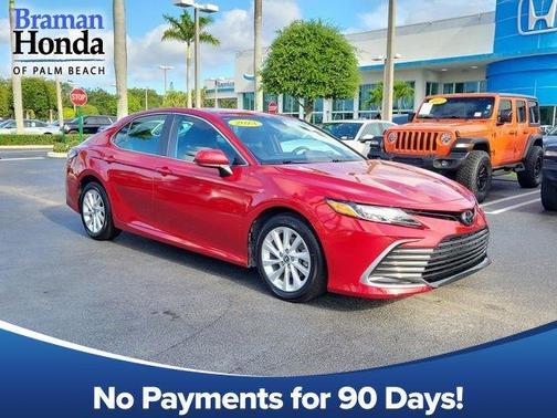 Red 2023 Toyota Camry LE