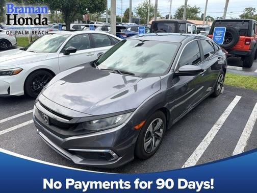Modern Steel Metallic 2020 Honda Civic LX