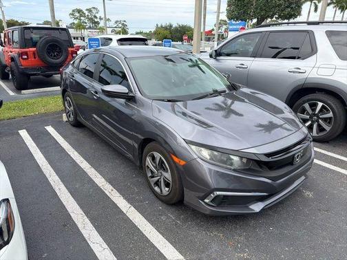 Modern Steel Metallic 2020 Honda Civic LX