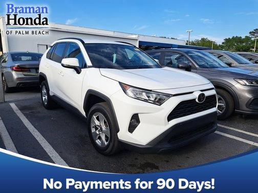 Super White 2021 Toyota RAV4 XLE