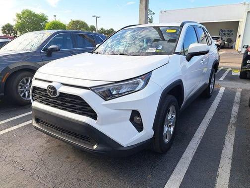Super White 2021 Toyota RAV4 XLE