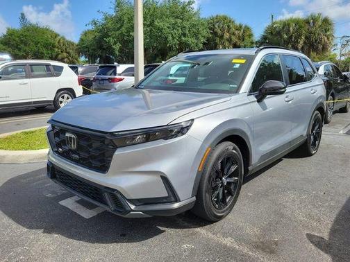 Lunar Silver Metallic 2024 Honda CR-V Hybrid Sport-L