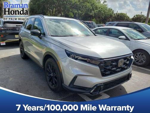 Lunar Silver Metallic 2024 Honda CR-V Hybrid Sport-L