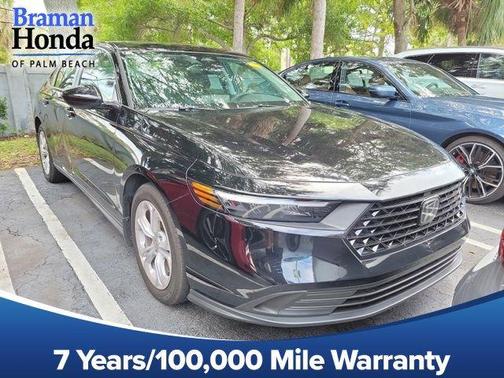 Crystal Black Pearl 2025 Honda Accord LX
