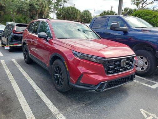 Radiant Red Metallic 2025 Honda CR-V Hybrid Sport