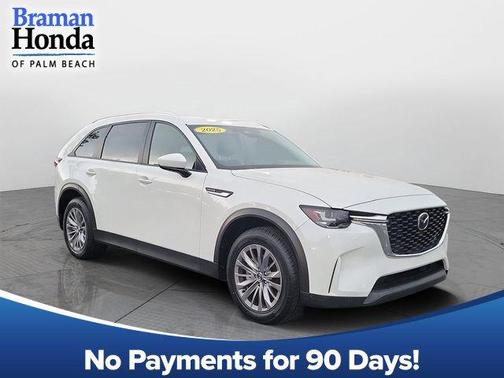 Rhodium White Premium 2025 Mazda CX-90 SE