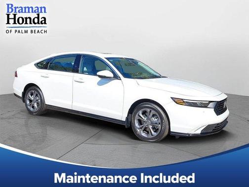 Platinum White Pearl 2026 Honda Accord Hybrid EX-L