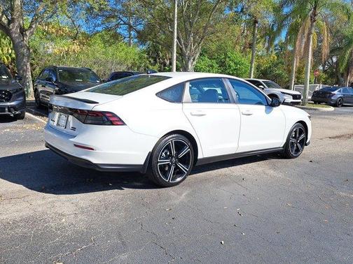 Platinum White Pearl 2026 Honda Accord Hybrid Sport