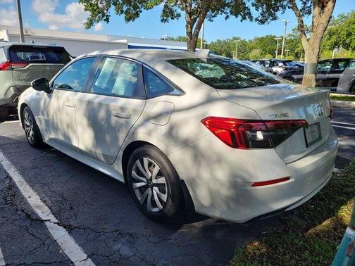 Platinum White Pearl 2024 Honda Civic LX