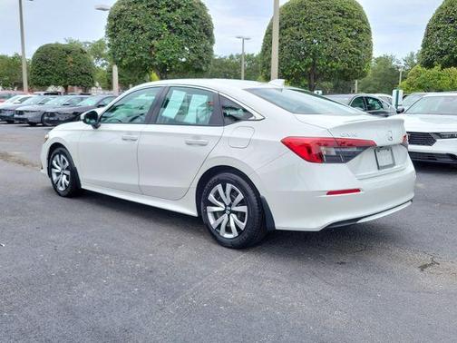 Platinum White Pearl 2024 Honda Civic LX