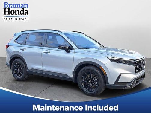 Solar Silver Metallic 2026 Honda CR-V Hybrid Sport