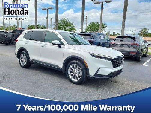 Platinum White Pearl 2023 Honda CR-V EX