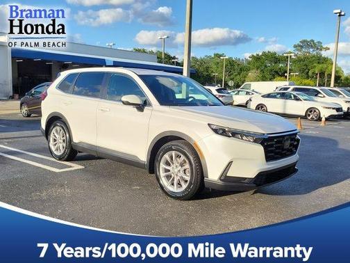 Platinum White Pearl 2023 Honda CR-V EX