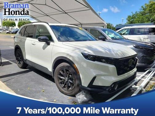 Platinum White Pearl 2024 Honda CR-V Hybrid Sport