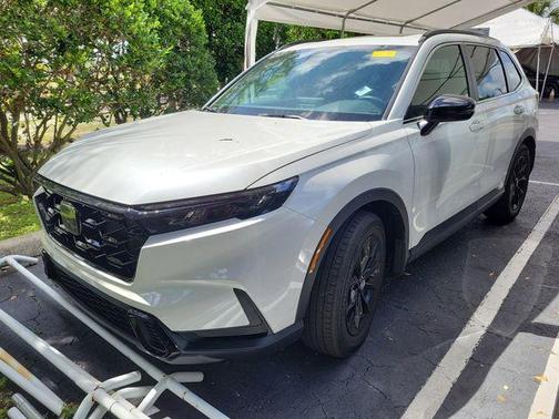 Platinum White Pearl 2024 Honda CR-V Hybrid Sport