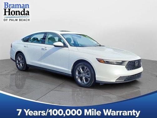 Platinum White Pearl 2024 Honda Accord EX