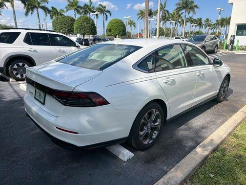 Platinum White Pearl 2024 Honda Accord EX