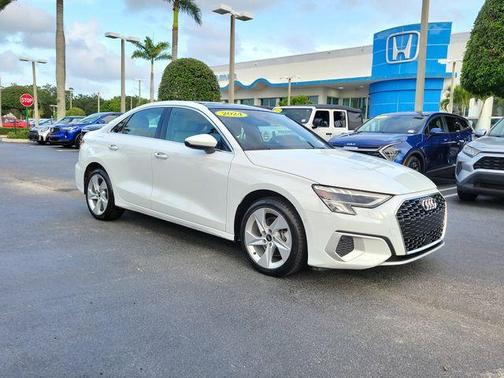 Glacier White Metallic 2024 Audi A3 40 Premium