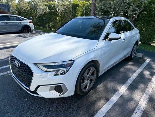 Glacier White Metallic 2024 Audi A3 40 Premium