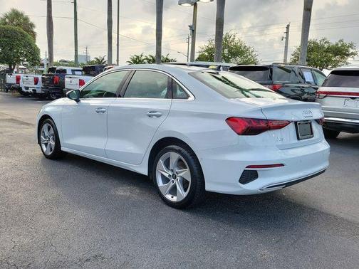 Glacier White Metallic 2024 Audi A3 40 Premium