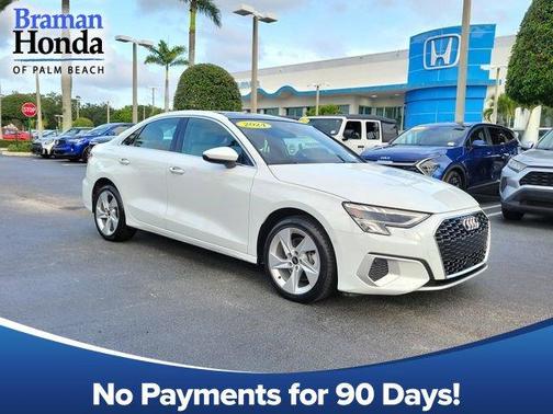 Glacier White Metallic 2024 Audi A3 40 Premium