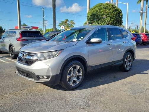 Lunar Silver Metallic 2019 Honda CR-V EX-L