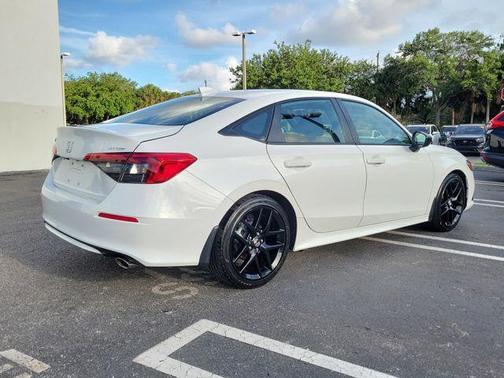 Platinum White Pearl 2024 Honda Civic Sport
