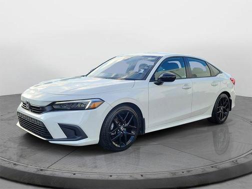 Platinum White Pearl 2024 Honda Civic Sport