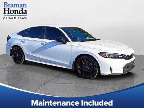 Platinum White Pearl 2026 Honda Civic Sport