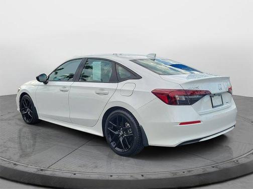 Platinum White Pearl 2025 Honda Civic Hybrid