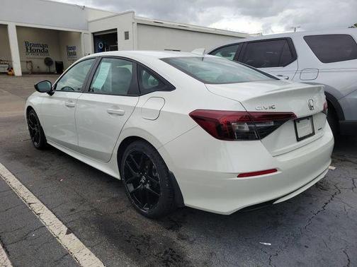 Platinum White Pearl 2025 Honda Civic Hybrid
