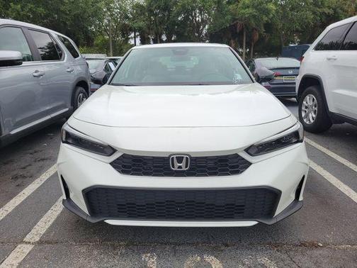 Platinum White Pearl 2025 Honda Civic Hybrid