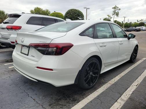 Platinum White Pearl 2025 Honda Civic Hybrid