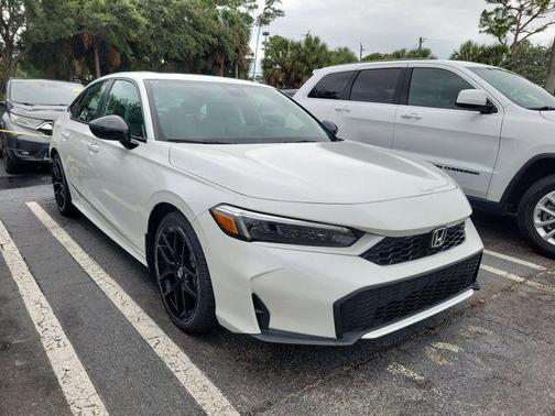 Platinum White Pearl 2025 Honda Civic Hybrid