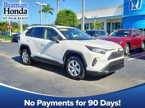 Super White 2019 Toyota RAV4 LE