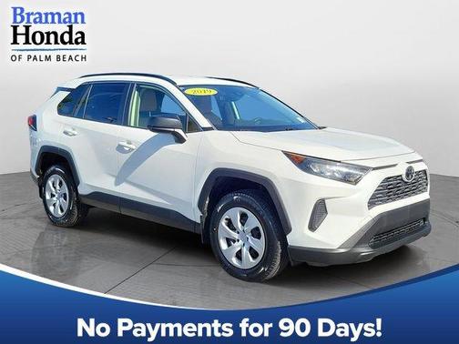 Super White 2019 Toyota RAV4 LE
