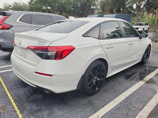 Platinum White Pearl 2024 Honda Civic Sport
