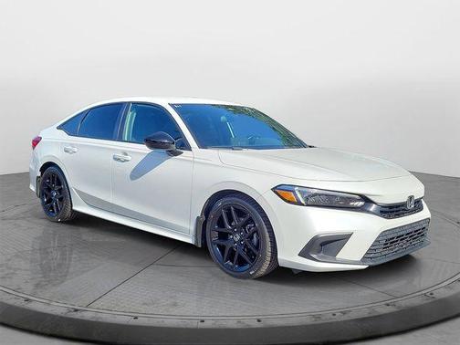 Platinum White Pearl 2024 Honda Civic Sport