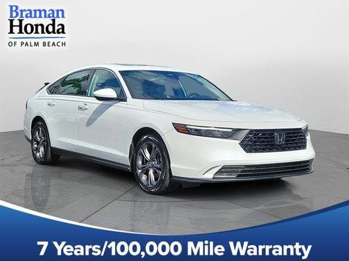 Platinum White Pearl 2024 Honda Accord EX