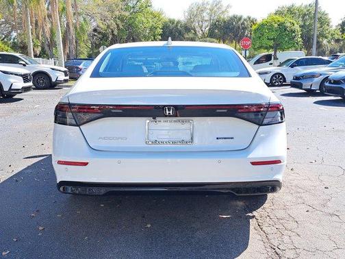 Platinum White Pearl 2026 Honda Accord Hybrid EX-L