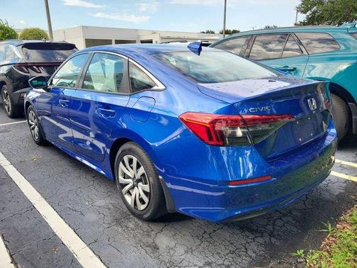 Aegean Blue Metallic 2023 Honda Civic LX