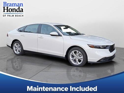Platinum White Pearl 2026 Honda Accord LX