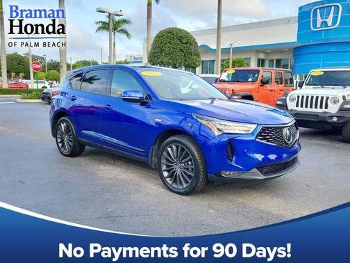 Apex Blue Pearl 2023 Acura RDX A-Spec Advance Package