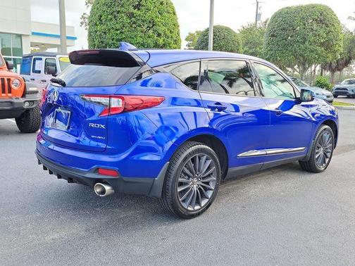 Apex Blue Pearl 2023 Acura RDX A-Spec Advance Package