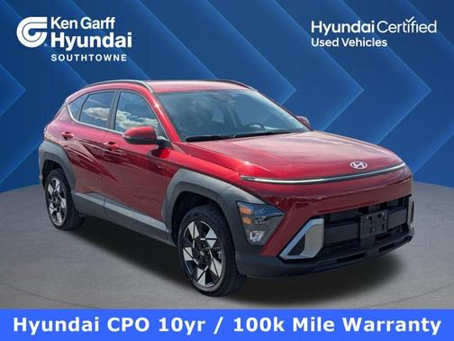 Red 2025 Hyundai KONA SEL
