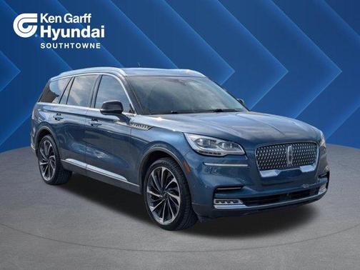Blue 2020 Lincoln Aviator Reserve AWD