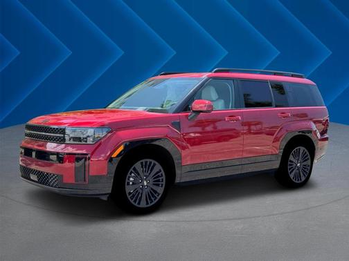 Red 2026 Hyundai SANTA FE HEV Calligraphy