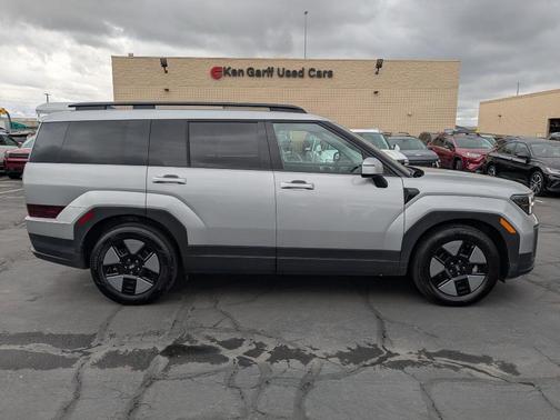 Shimmering Silver 2025 Hyundai SANTA FE HEV SEL