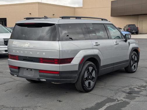 Shimmering Silver 2025 Hyundai SANTA FE HEV SEL